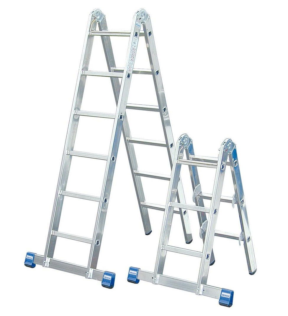 Krause STABILO Professional kombinált csuklós létra, 2x3 + 2x6 fokos termék fő termékképe