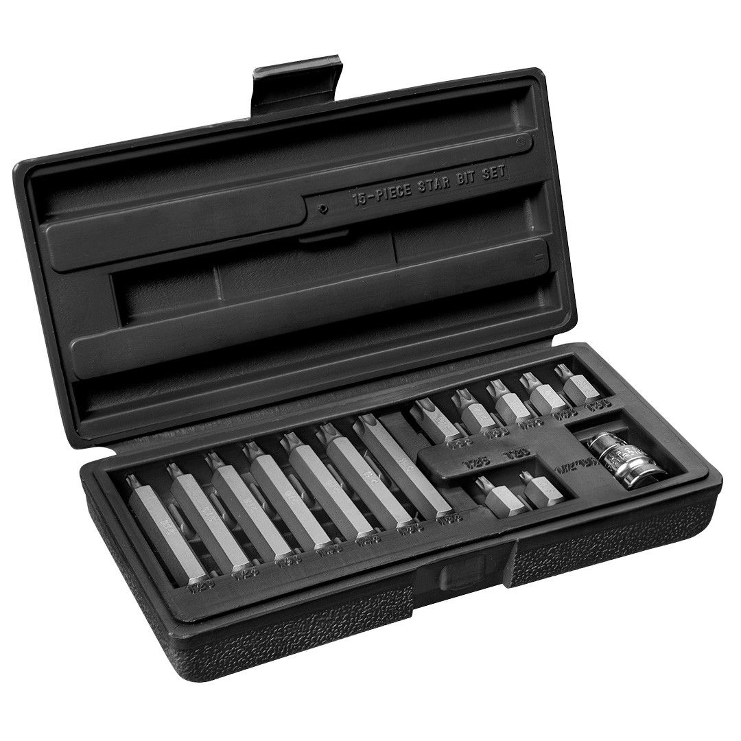 Topex 39D391 torx csavarhúzó bit készlet, S2 acél, 15 részes termék fő termékképe