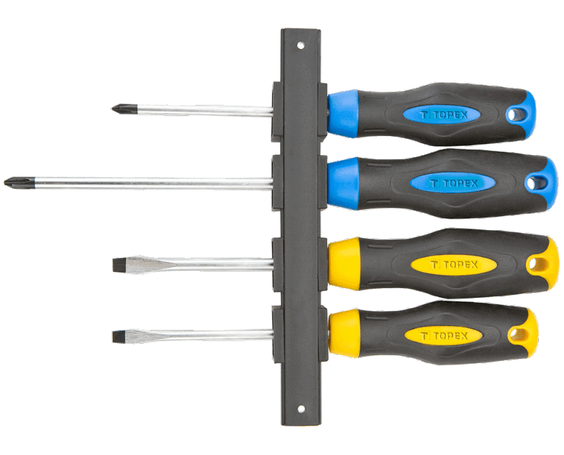 Topex 39D884 csavarhúzó készlet, CrV acél, 4 részes termék fő termékképe