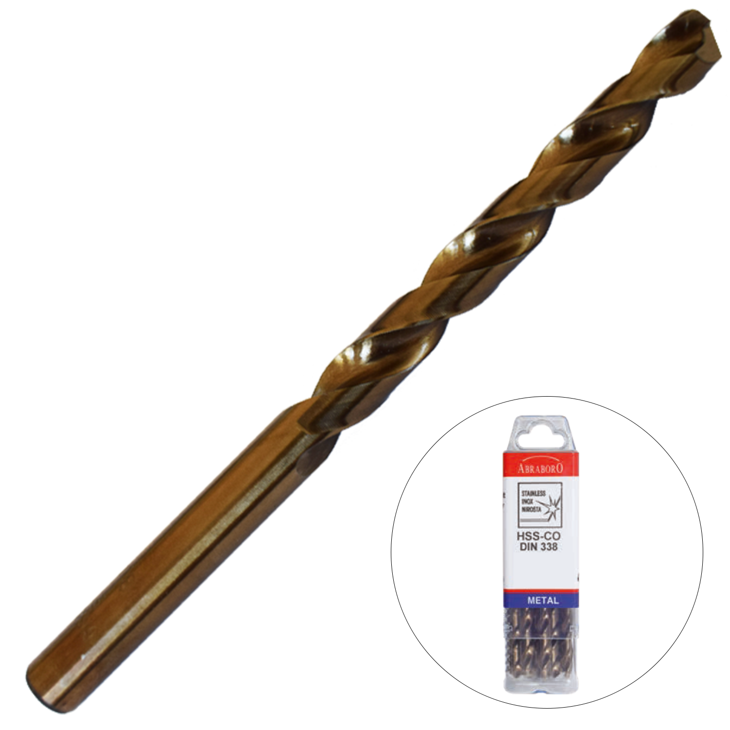 Abraboro 9.5 x 133 / 87 mm HSS-Co fémcsigafúró X-Pack, 10 db/csomag termék fő termékképe