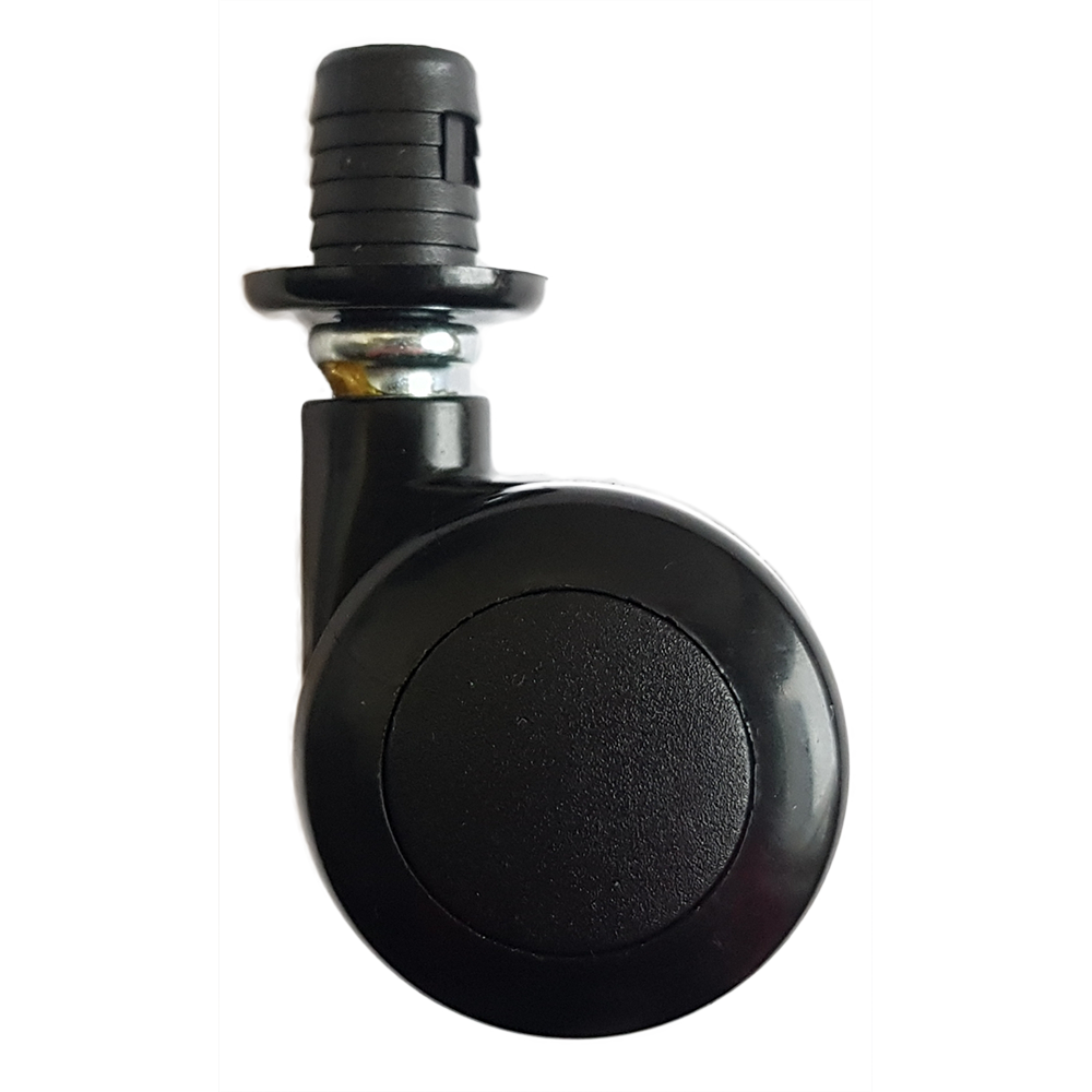 67-58-40 Ø8 mm csapos műanyag hüvelyes bútorgörgő Ø40 mm, kemény termék fő termékképe