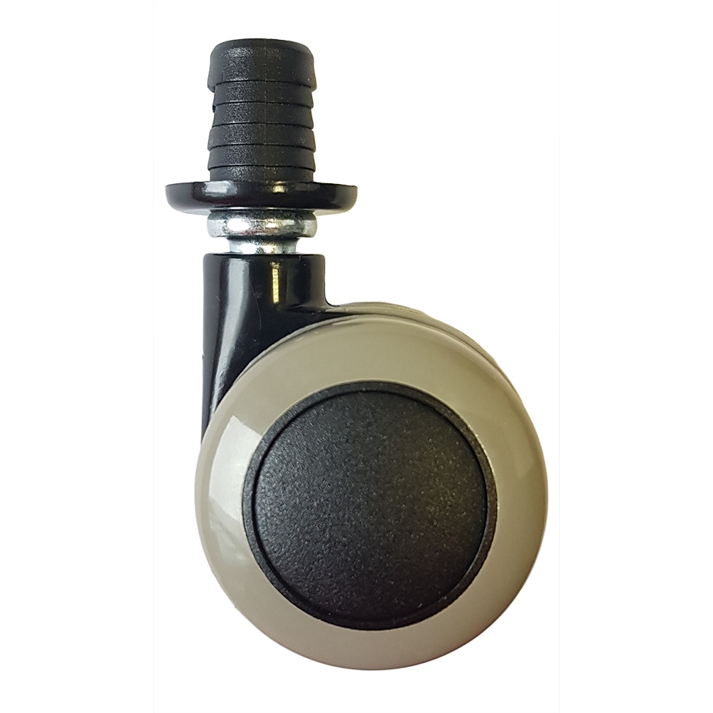 67-59-40 Ø8 mm csapos műanyag hüvelyes bútorgörgő Ø40 mm, puha termék fő termékképe