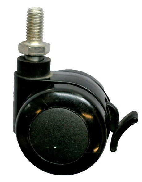 68-58-40 (fékes) M8 menetes csatlakozású bútorgörgő Ø40, fékes termék fő termékképe