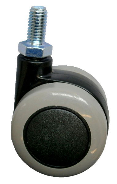 68-59-40 M8 menetes csatlakozású bútorgörgő Ø40 mm, puha, 10db/csomag termék fő termékképe