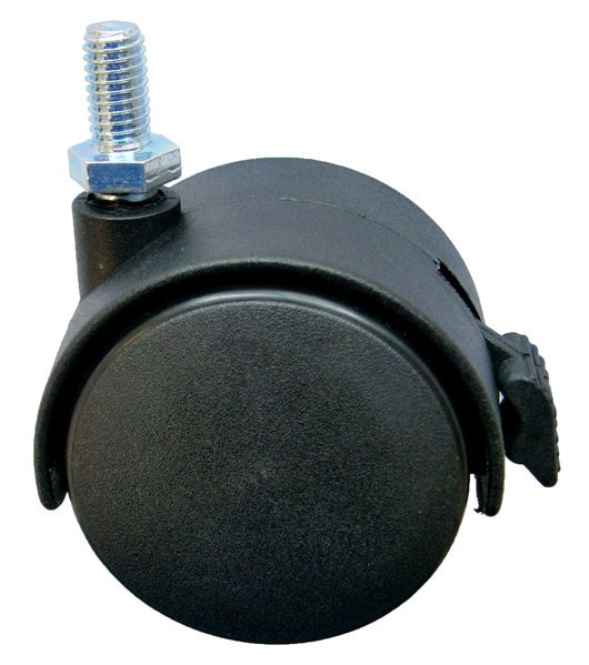 68-58-50 (fékes) M8 menetes csatlakozású bútorgörgő Ø50 mm, fékes termék fő termékképe