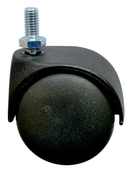 68-58-50 M8 menetes csatlakozású bútorgörgő Ø50 mm, kemény termék fő termékképe