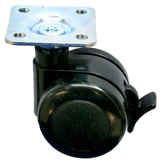 66-58-40 (fékes) nagy teherbírású bútorgörgő Ø40 mm, fékes termék fő termékképe