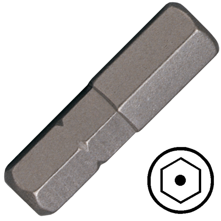KENNEDY 2.5 mm furatos hatszög csavarbehajtó bit 1/4" hatszög illesztéssel, 25 mm termék fő termékképe