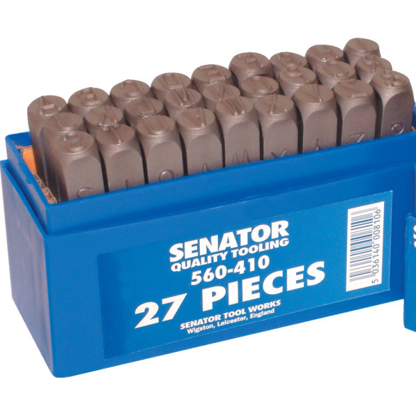 SENATOR 5.0 mm betű beütő készlet, 27 részes termék fő termékképe