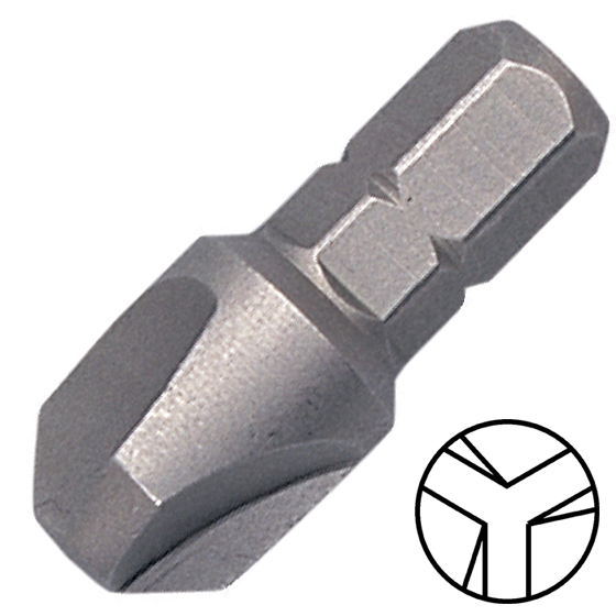 KENNEDY No.6 Tri-Wing csavarbehajtó bit 1/4" hatszög illesztéssel, 25 mm termék fő termékképe