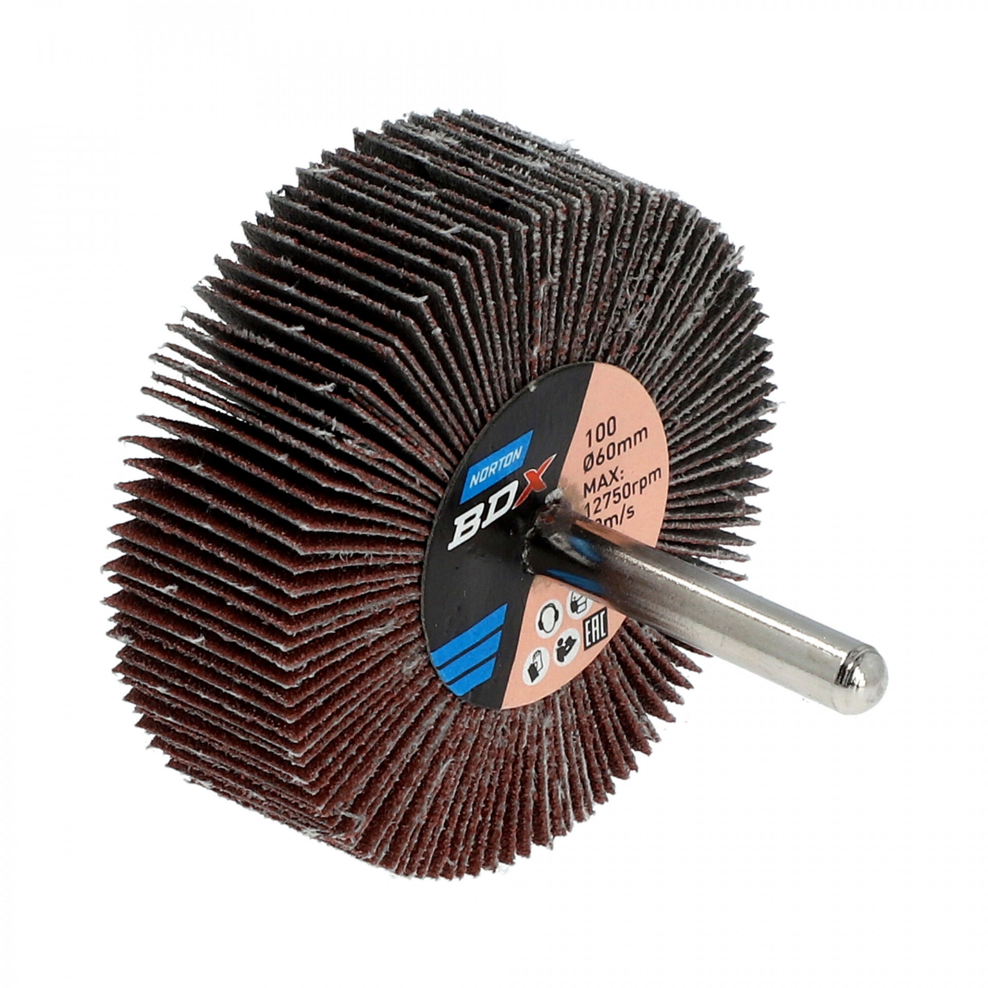 Norton Metal R207Plus csapos lamellás csiszolókorong Ø60x20x6mm P100, 10 db/csomag termék fő termékképe