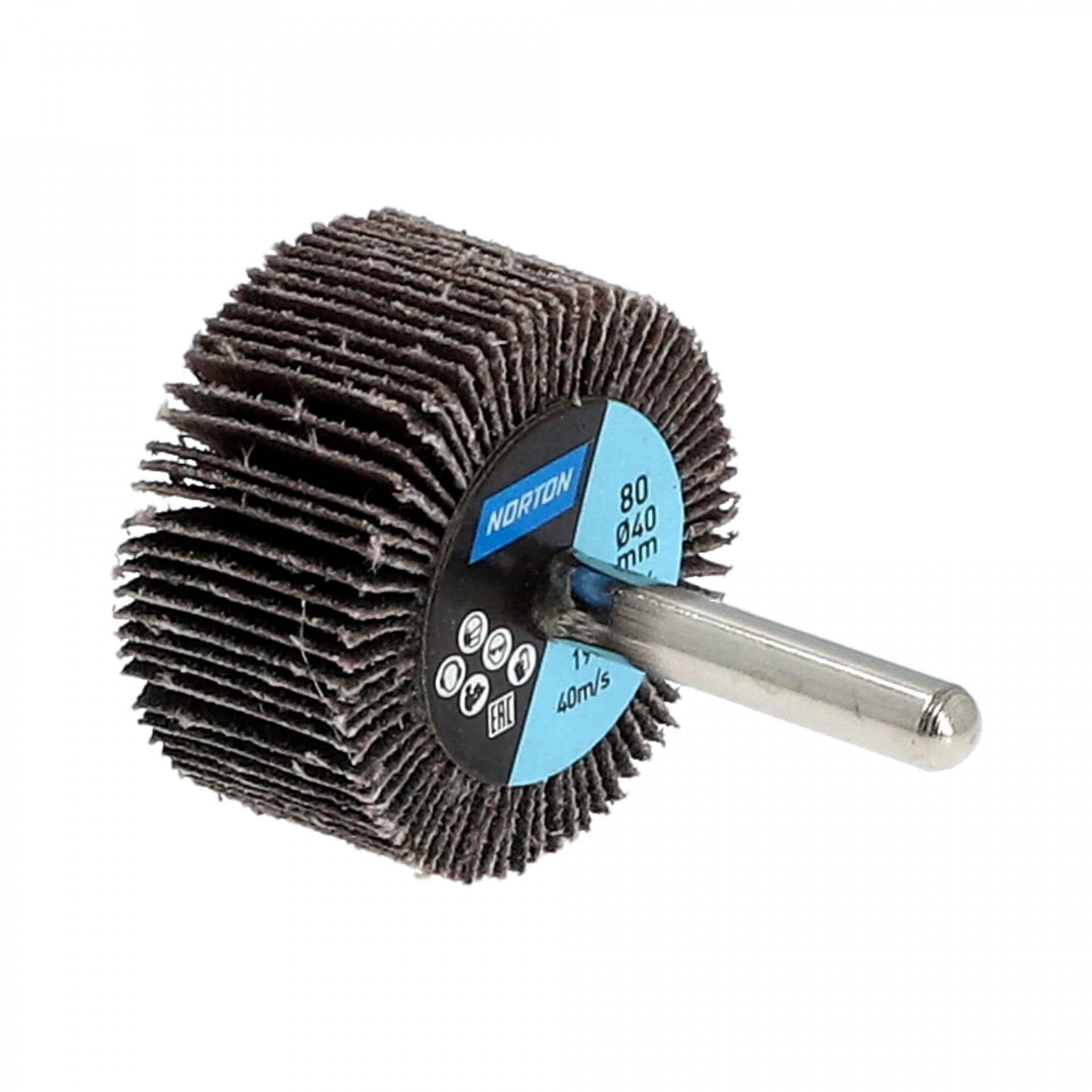 Norton X-Treme S R427 csapos lamellás csiszolókorong Ø40x20x6mm P80, 10 db/csomag termék fő termékképe