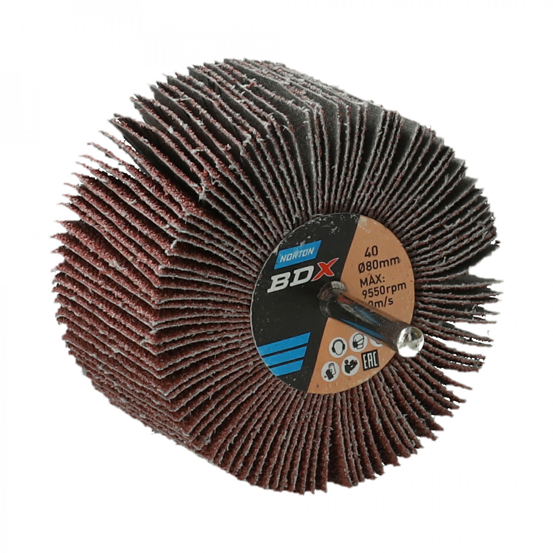 Norton Metal R207Plus csapos lamellás csiszolókorong Ø80x50x6mm P40, 10 db/csomag termék fő termékképe
