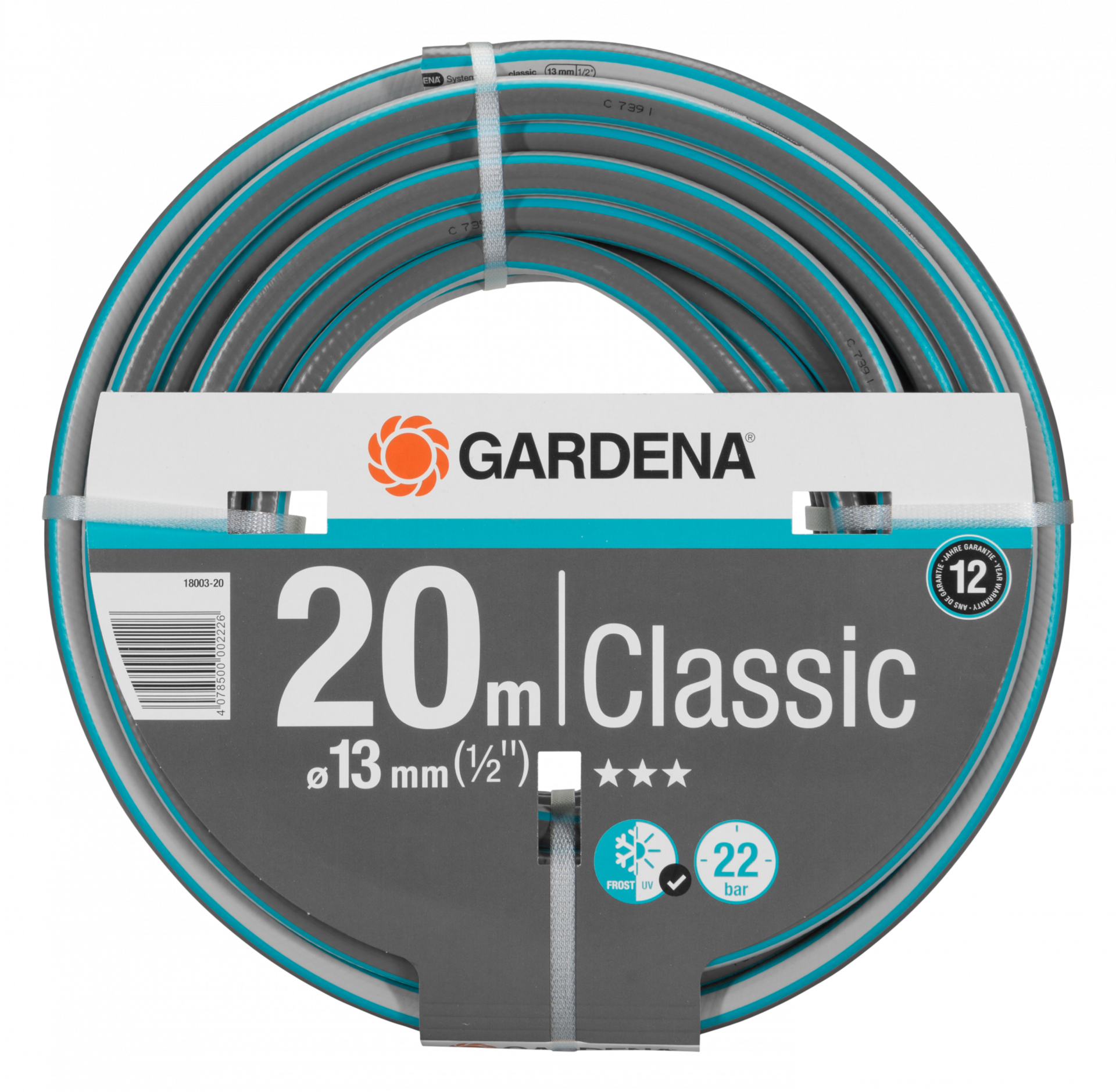 Gardena Classic tömlő, 13 mm (1/2"), 22 bar, 20 m/tekercs termék fő termékképe