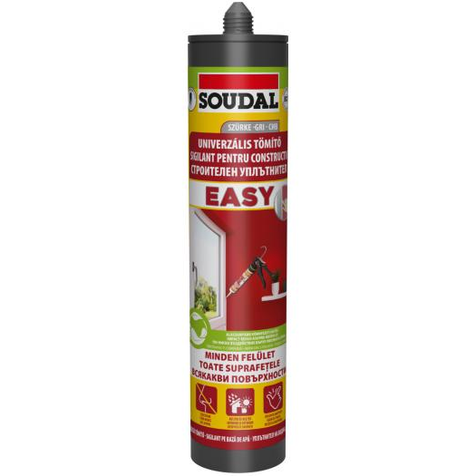 Soudal Easy univerzális tömítő, szürke, 280 ml termék fő termékképe