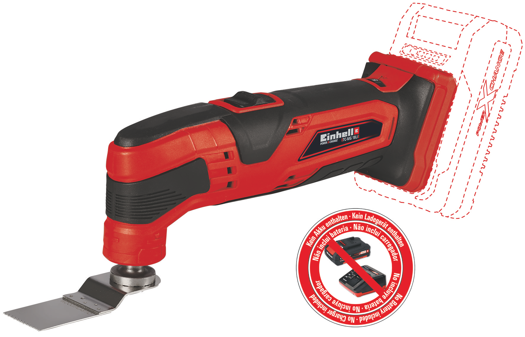 EINHELL TC-MG 18 Li-Solo akkus multifunkciós szerszám (akku és töltő nélkül) termék fő termékképe