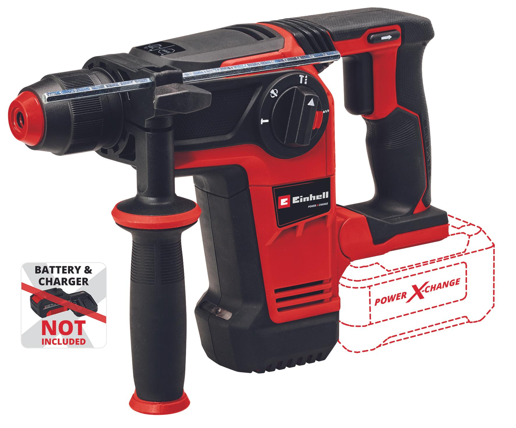 EINHELL TP-HD 18/26 Li BL – Solo akkus SDS-plus fúró-vésőkalapács (akku és töltő nélkül, E-Box kofferben) termék fő termékképe