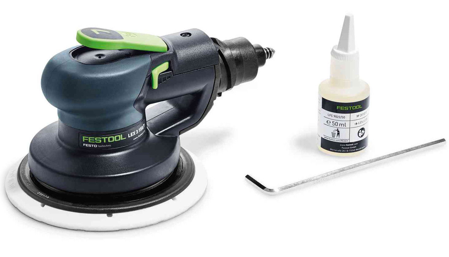 Festool LEX 3 150/7 sűrített levegővel működő excentercsiszoló termék fő termékképe
