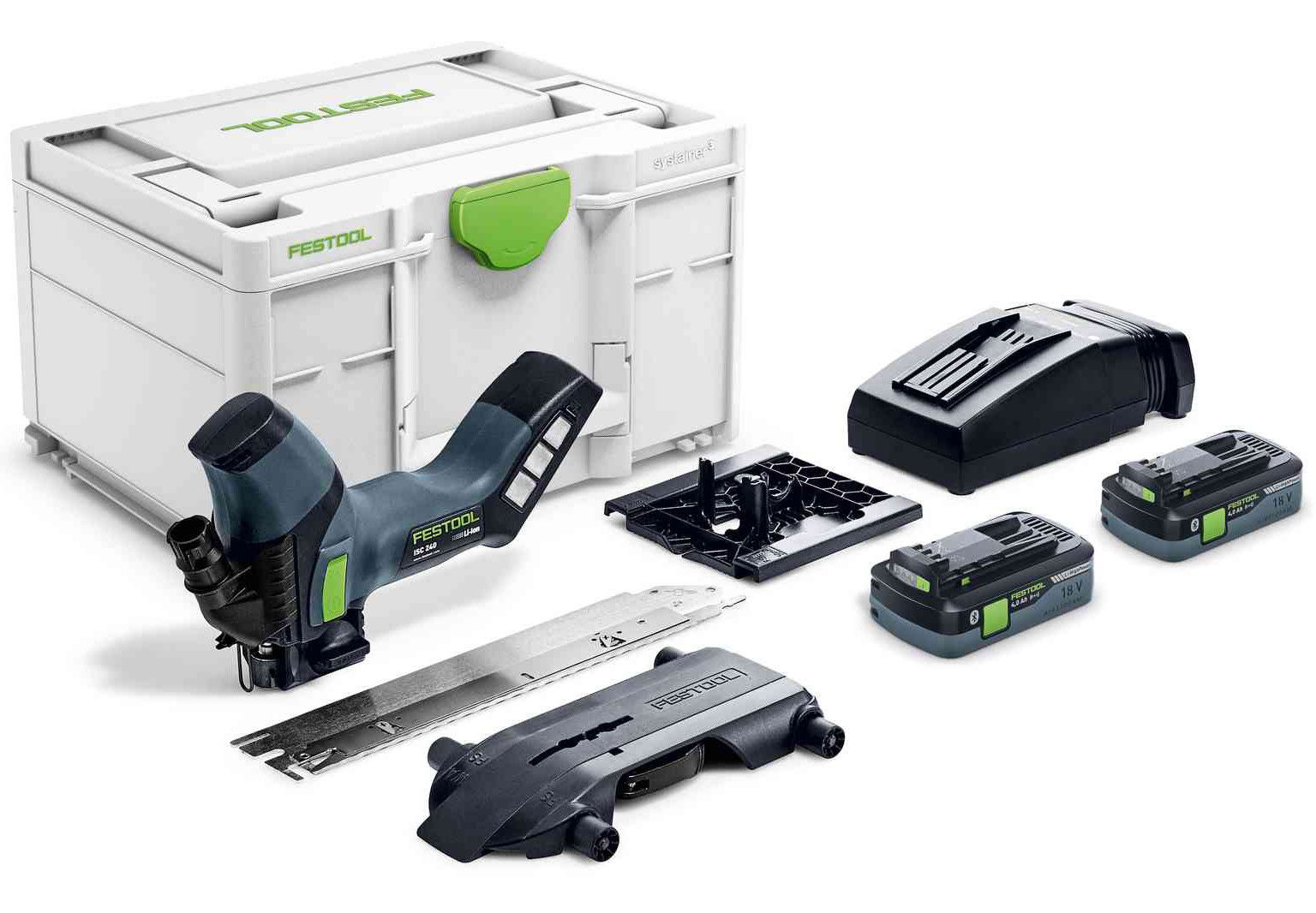 Festool ISC 240 HPC 4,0 EBI-Plus akkus szénkefe nélküli szigetelőanyag fűrész (2 x 4.0 Ah Li-ion akkuval) termék fő termékképe