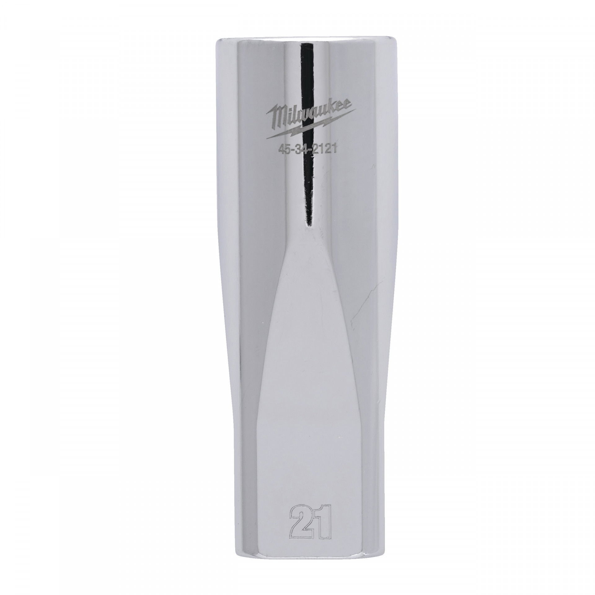 Milwaukee FOUR FLAT™ oldalú 1/2"-os dugókulcs fej, hosszú, 6-lapú, 21 mm termék fő termékképe