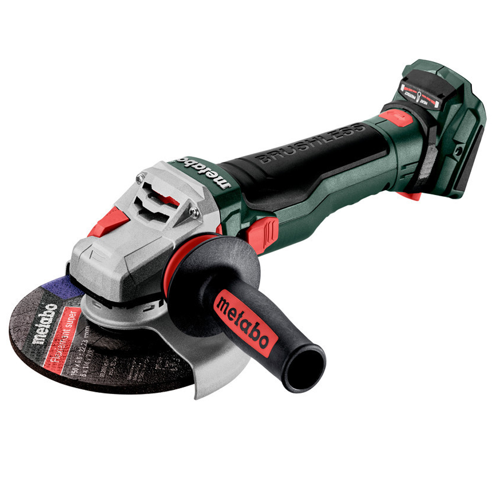 METABO WB 18 LTX BL 15-150 Quick szénkefe nélküli  akkumulátoros sarokcsiszoló (akku és töltő nélkül, metaBOX kofferben) termék fő termékképe