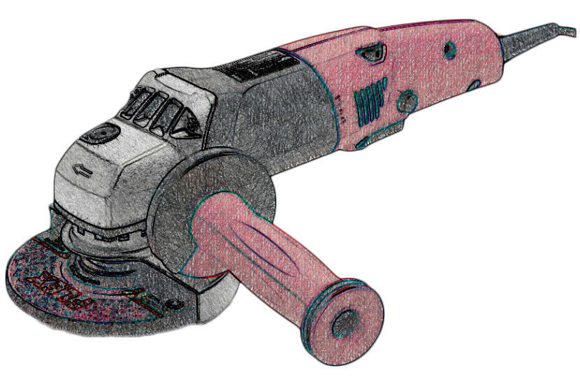 Demotech S-987 125 mm-es, 1400 W-os hálózati sarokcsiszoló, 21112BER termék fő termékképe