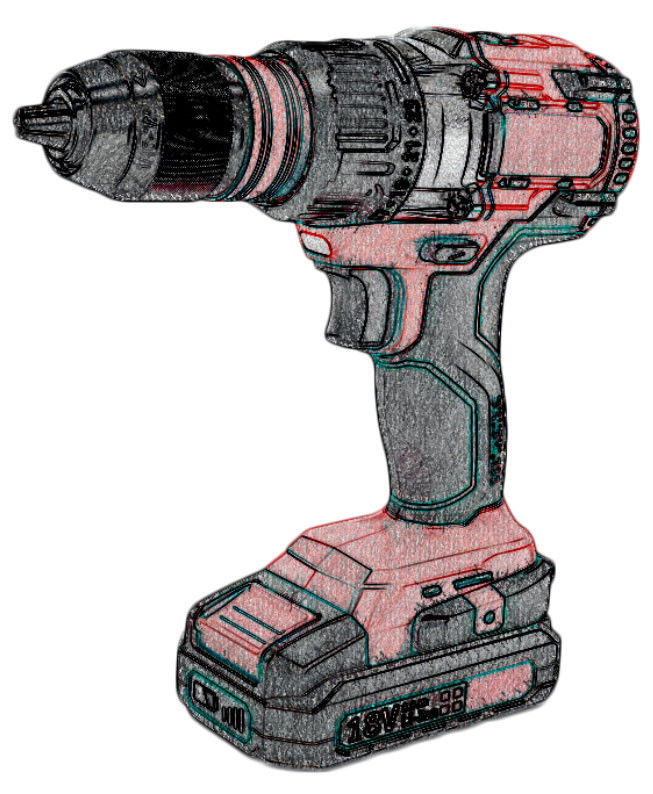 Demotech BL-6587 18 V akkus fúró-csavarozó, 51011BER termék fő termékképe