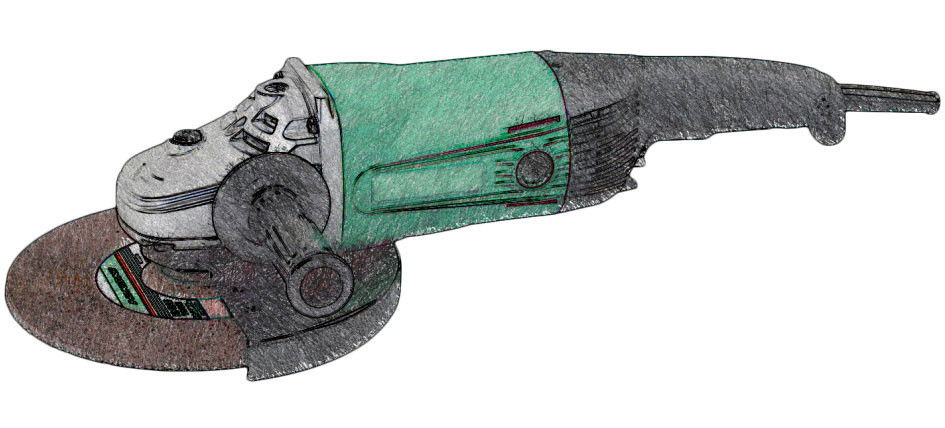 Demotech HOW675 230 mm-es, 2400 W-os hálózati sarokcsiszoló, 22112BER termék fő termékképe