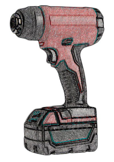 Demotech M-98ZZ18 V akkus hőlégfúvó, 71117BER termék fő termékképe