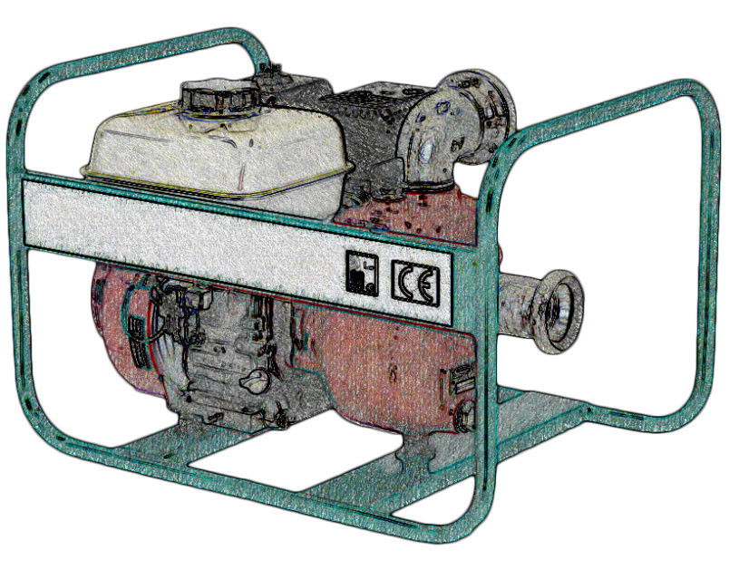 Demotech FGH5 robbanómotoros szennyvízszivattyú, 33333BER termék fő termékképe