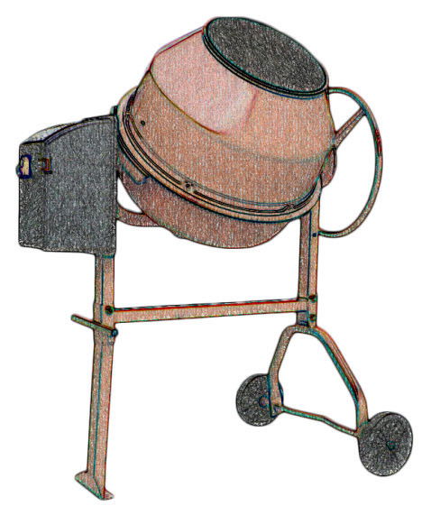 Demotech B21 betonkeverő, 31111BER termék fő termékképe