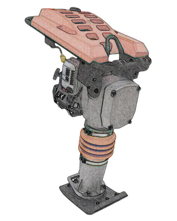 Demotech GB-12W robbanómotoros döngölőgép, 81111BER termék fő termékképe