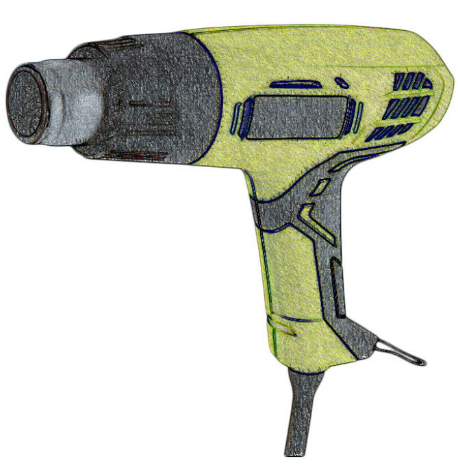 Demotech HT555 kézi hőlégfúvó, 24111BER termék fő termékképe