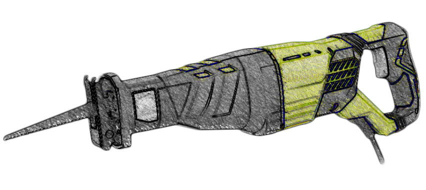 Demotech TO55 hálózati szablyafűrész, 55667BER termék fő termékképe