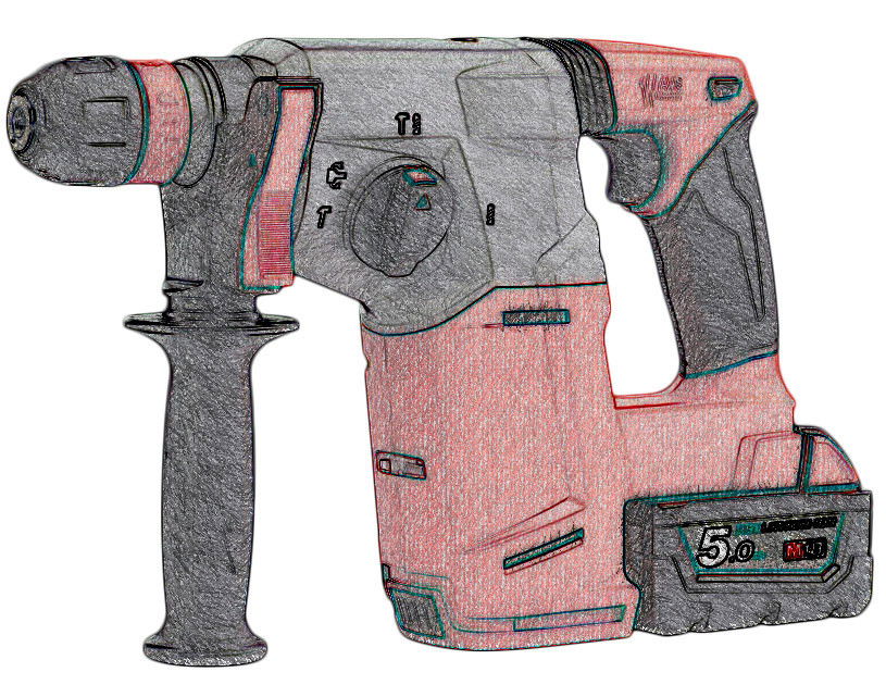 Demotech ER-998 18 V akkus SDS-plus fúró-vésőkalapács, 71112BER termék fő termékképe