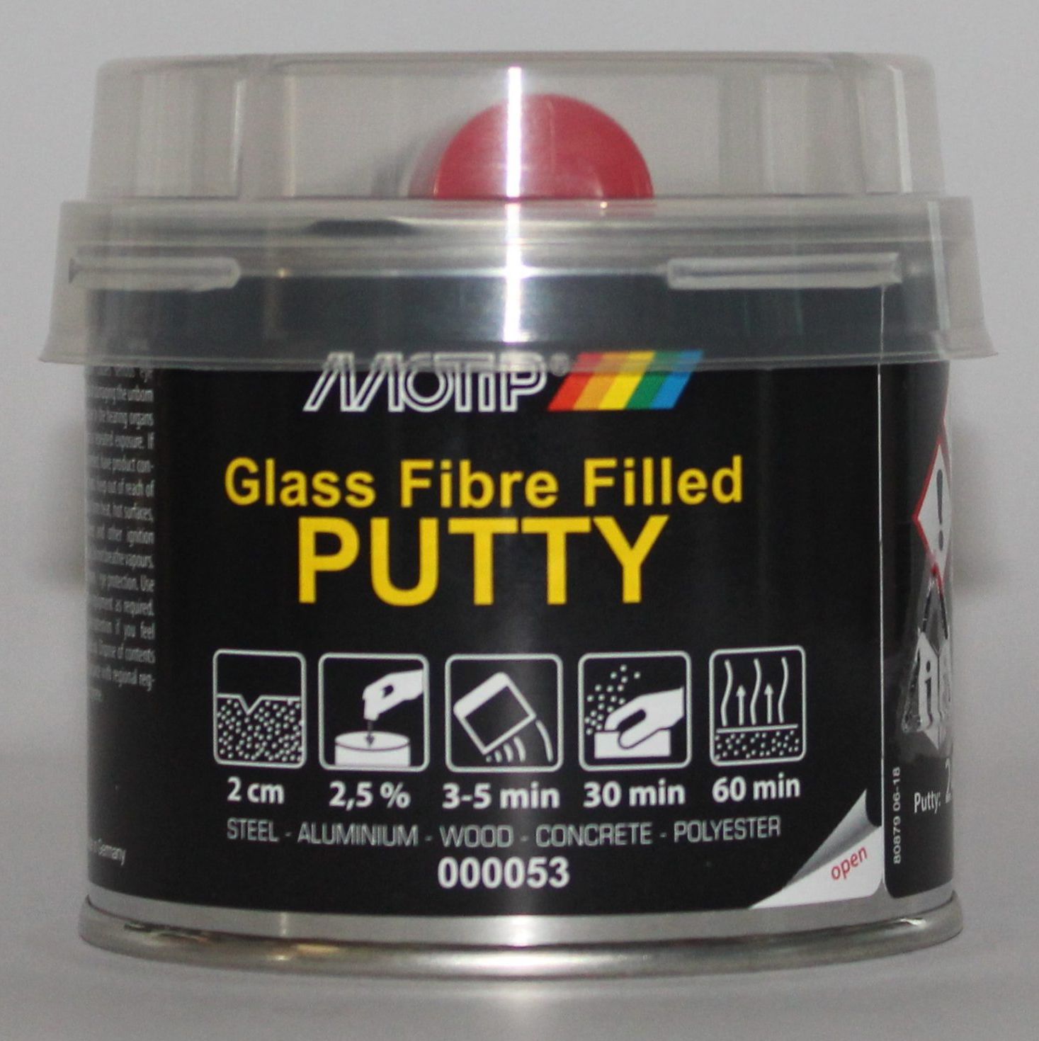 Motip Üvegszálas poliészteres gitt, matt szürke, 250 g termék fő termékképe