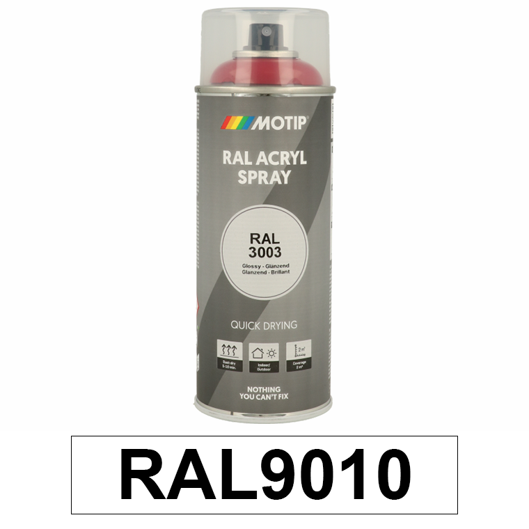 Motip Ipari festék spray, RAL9010 (tiszta fehér), 400 ml termék fő termékképe