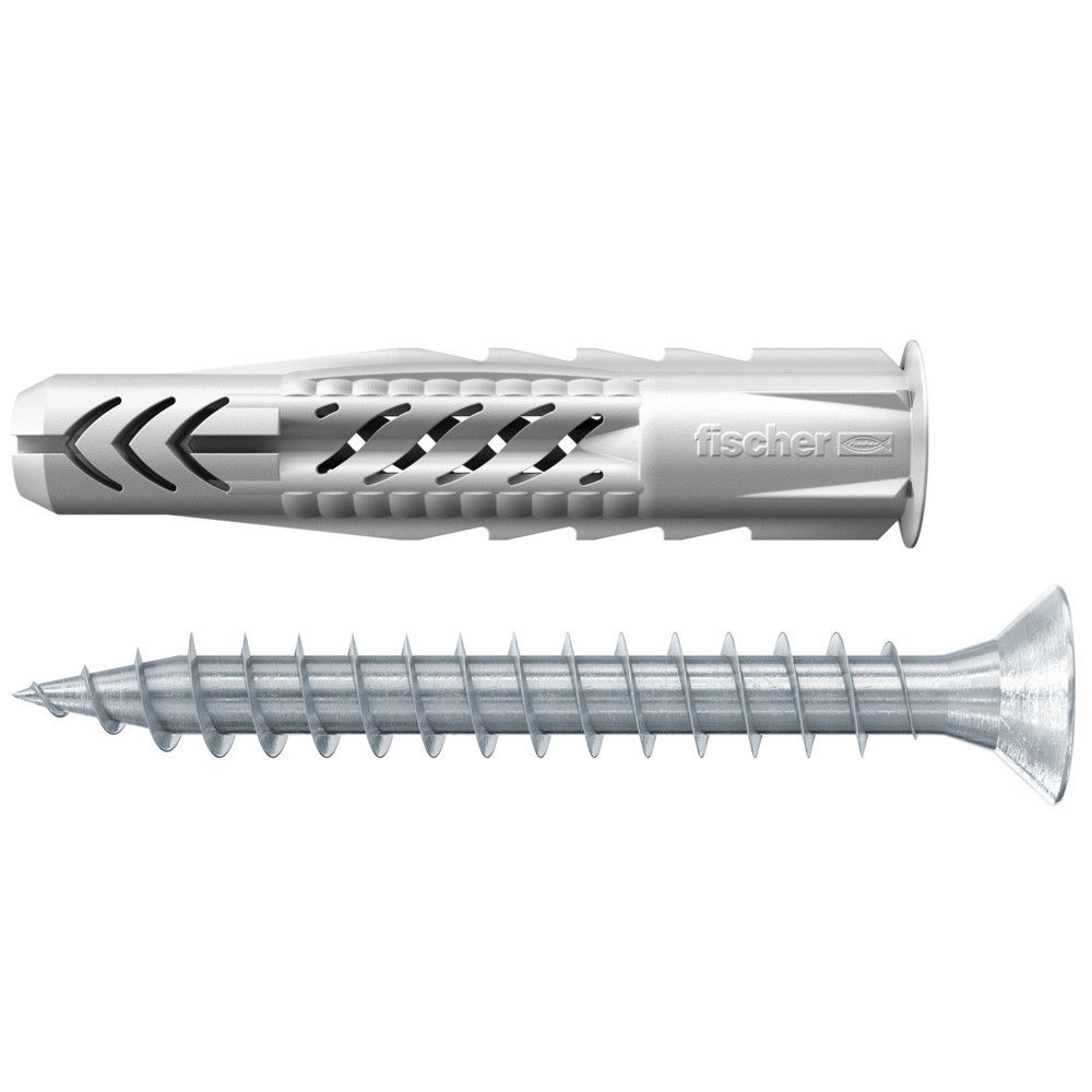Fischer Univerzális dübel UX 10 x 60 R S/20  - peremmel és csavarral, 10 db/csomag termék fő termékképe