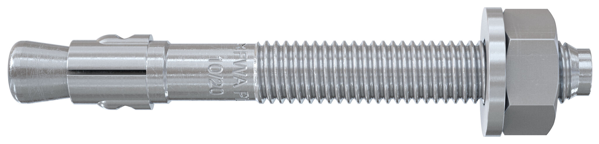 Fischer FWA Plus 10/50 zp horganyzott acél alapcsavar, 20 db/csomag termék fő termékképe