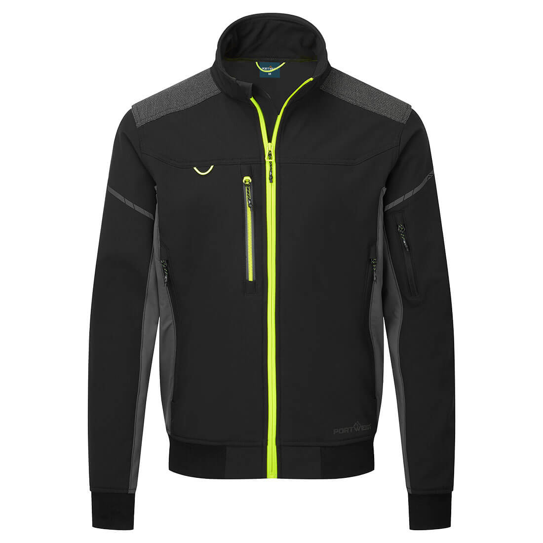Portwest EV464 - EV4 Softshell bomber dzseki (3L), hosszított, fekete termék fő termékképe